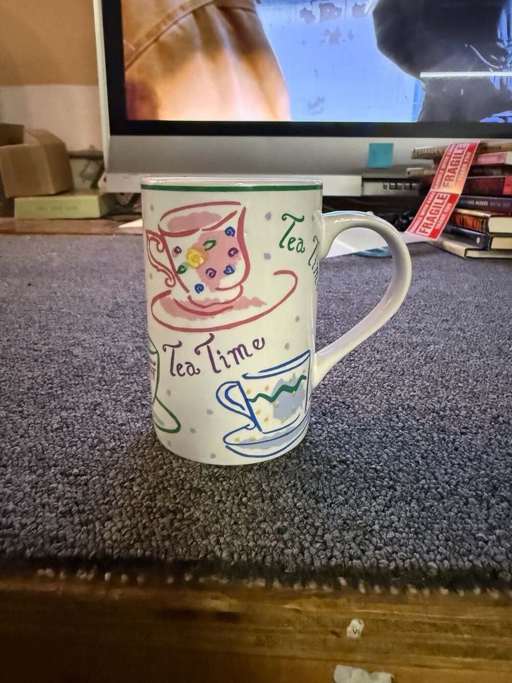 Signature Housewares Tea Time Riviera Van Beers Stoneware Mug